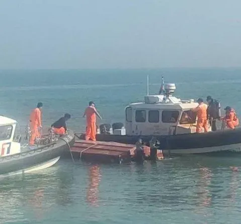 海巡署表示因高速追逐中,同仁無暇錄影,致驅離過程沒有畫面(圖/海巡署提供)