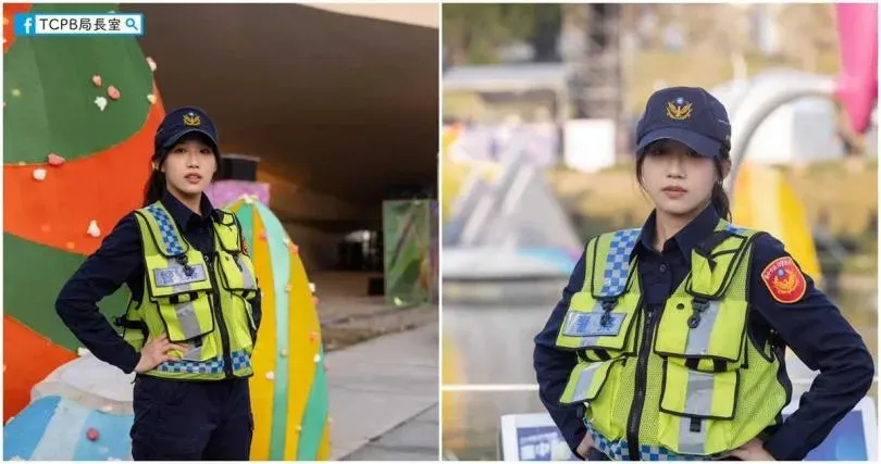 女警長相似韓國女星秀賢。（圖／翻攝TCPB局長室臉書）