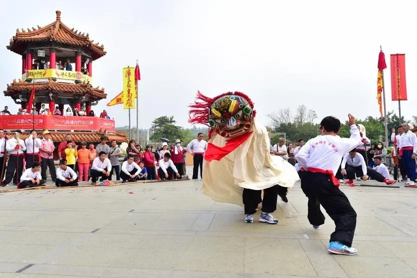 夏梅林宋江獅陣多次代表台灣出國表演。（圖／高雄市觀光局提供）