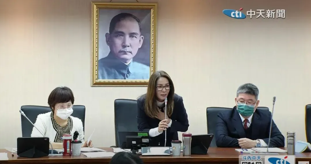針對海委會主委管碧玲在3分鐘報告內容,內政委員會召委高金素梅開酸報告內容僅6頁。(圖/中天新聞)