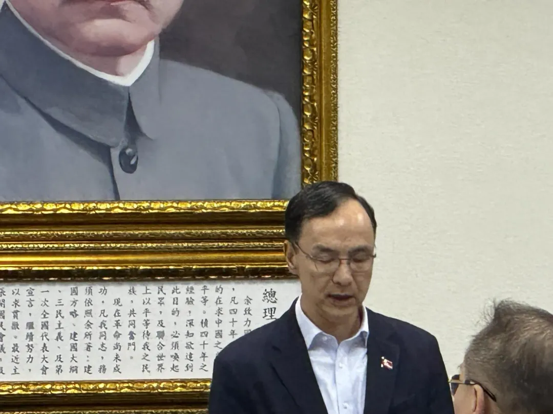 國民黨主席朱立倫日前宣布組織調整。（圖／中天新聞）