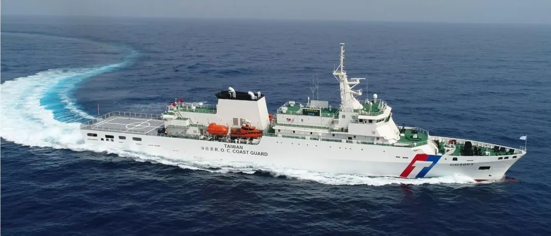 海巡署4000噸級雲林艦。(圖/中天新聞)