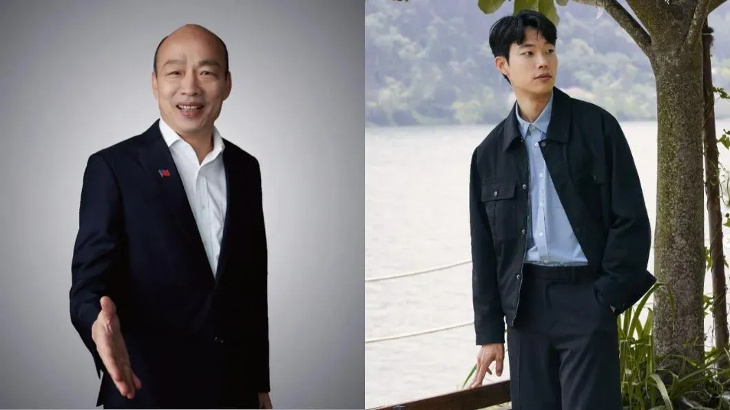 有網友拿韓國瑜和柳俊烈對比直言兩人長相神似。（合成圖／取自韓國瑜臉書和柳俊烈IG）