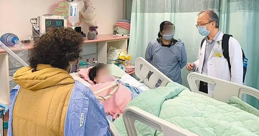 陳家小姐妹遭撞至今已經124天,但昏迷指數仍只有3。 (圖/秀傳醫院提供)