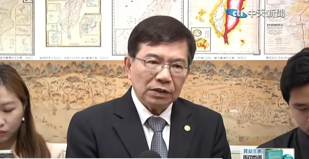 交通部長王國材。（圖／中天新聞）