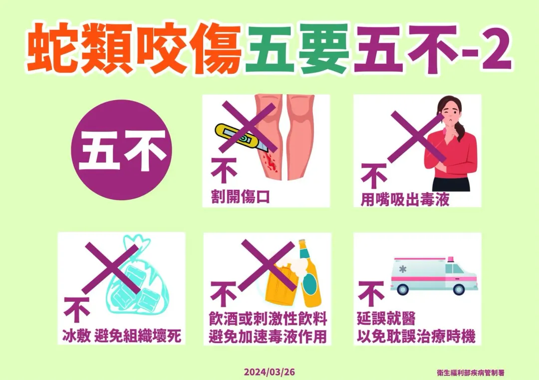 牢記「五要五不」。