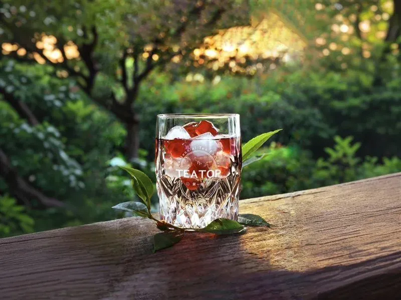 TEA TOP 第一味4月1日至4月7日推出愚人節限定飲品「紅粿鑽石」。(圖/TEA TOP第一味提供)