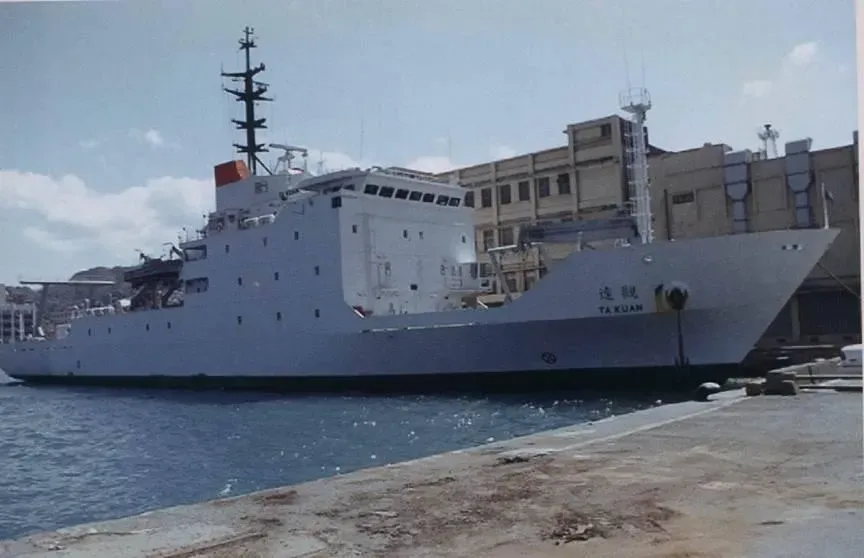 達觀艦。（圖/翻攝國防部發言人臉書）