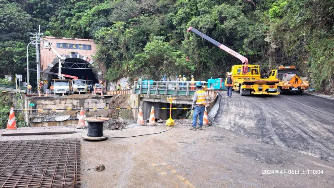 位於台9線下清水橋跨徑有25公尺、深度20公尺。（圖／公路局提供）