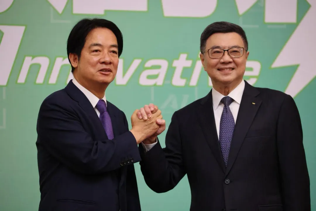 副總統賴清德、準閣揆卓榮泰。(圖/李俊毅攝)
