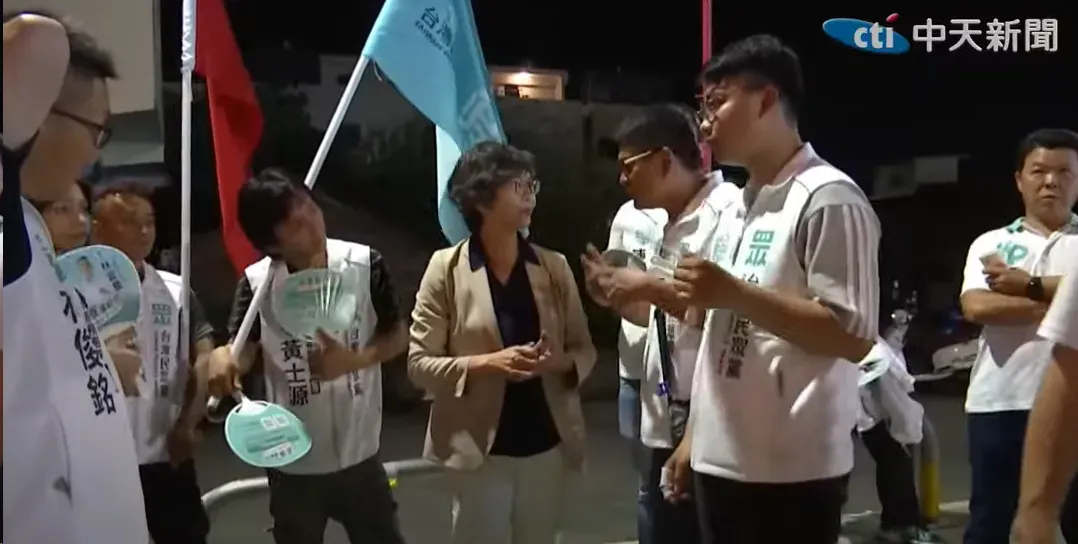 蔡壁如出席麥寮鄉長補選選前之夜。(圖/中天新聞)