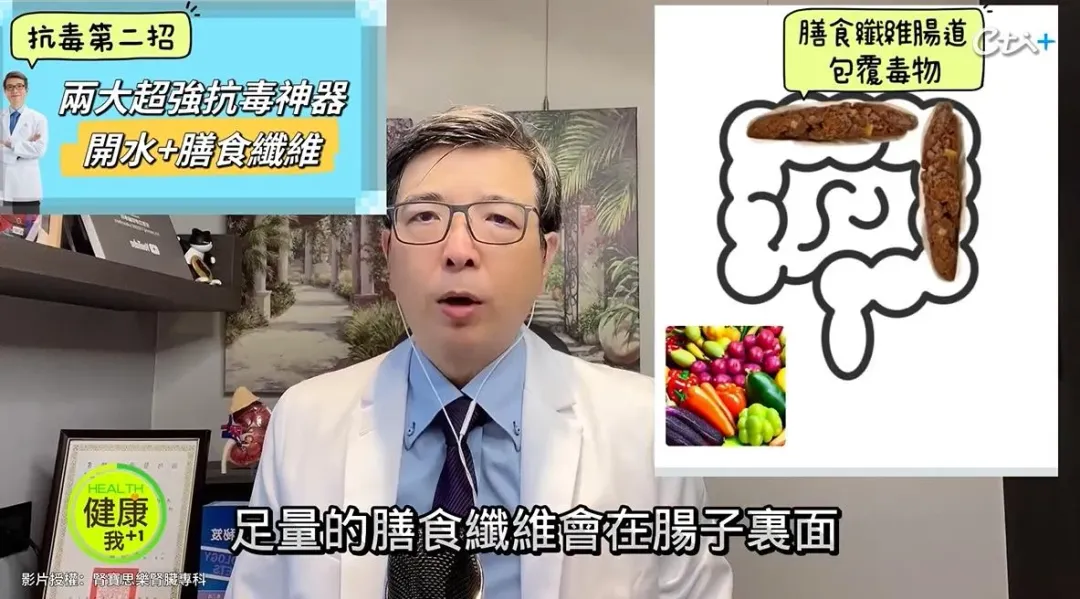 腎臟科名醫洪永祥曝光5招護這2大排毒器官肝臟、腎臟秘訣,降低萬一食物中毒傷害。(圖/翻攝自洪永祥醫師《腎賢思樂腎臟專科》YT)
