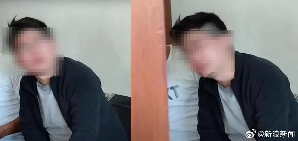 同行丈夫撞牆痛哭(圖/翻攝微博)