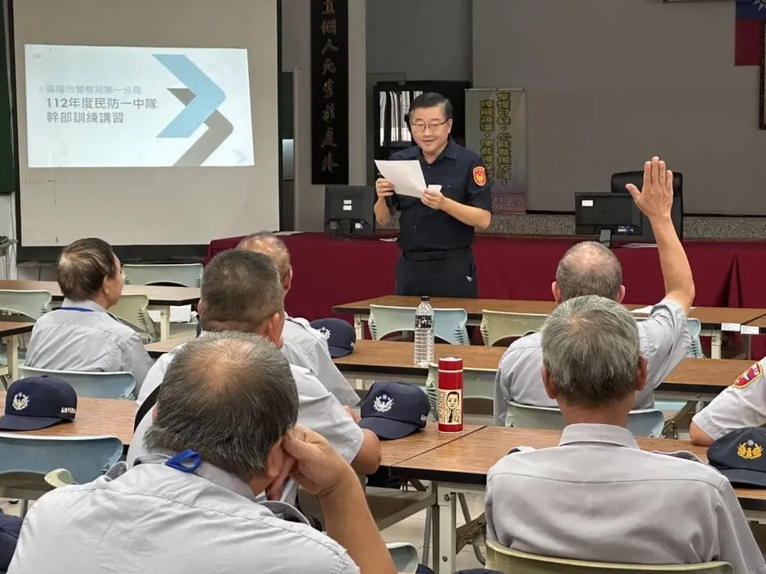 基隆市警局第一分局副分局長劉舜賢傳出有婚外情。(圖/取自基隆市警察局臉書粉絲專頁)