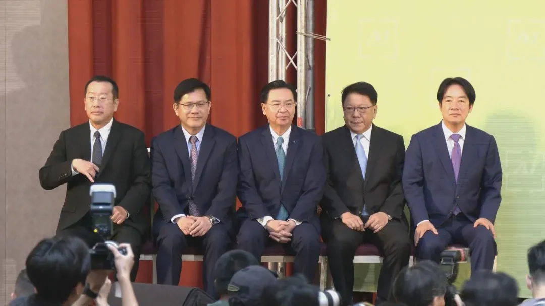 賴清德第六波人事公布國安團隊（攝自中天新聞）