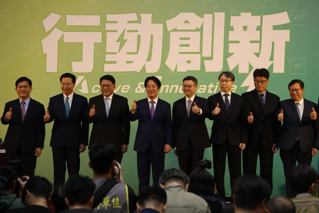 準總統賴清德公布國安團隊人選。(圖/李俊毅攝)