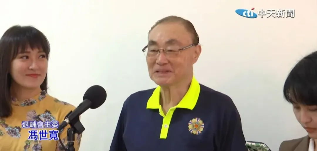 退輔會前主委馮世寬也堅決反對拆蔣公銅像。(圖/中天新聞)