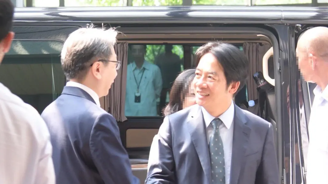 總統當選人賴清德副總統蒞臨國家安全局。(圖/國安局提供)