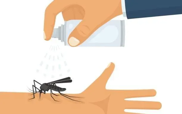 使用政府機關核可含敵避、派卡瑞丁或伊默克等有效成分之防蚊藥劑，減少受蚊子叮咬的機會。（示意圖／istock）
