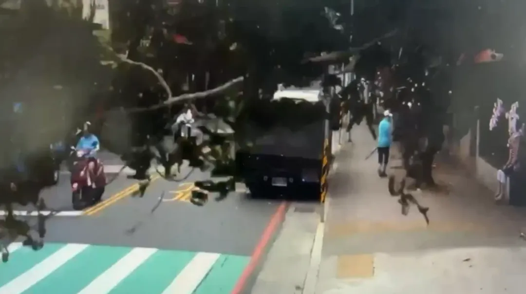 警方接獲通報後,立即趕赴現場,並派遣人員放上三角錐進行人車進行管制。(圖/民眾提供)
