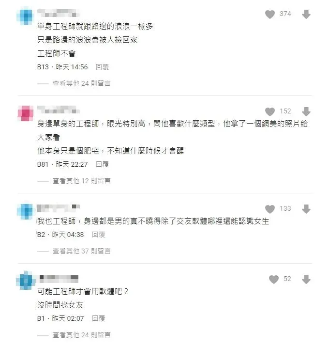 網友留言。(圖/翻攝自Dcard)