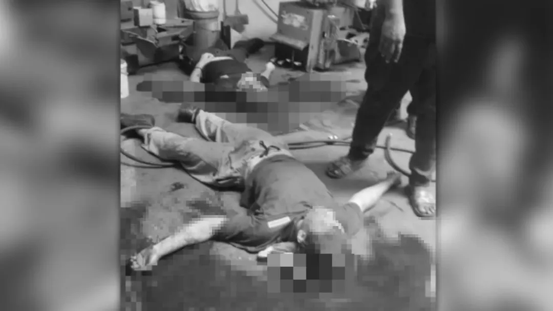 馬來西亞輪胎維修廠發生爆炸,造成1死1重傷。(圖/翻攝自臉書)