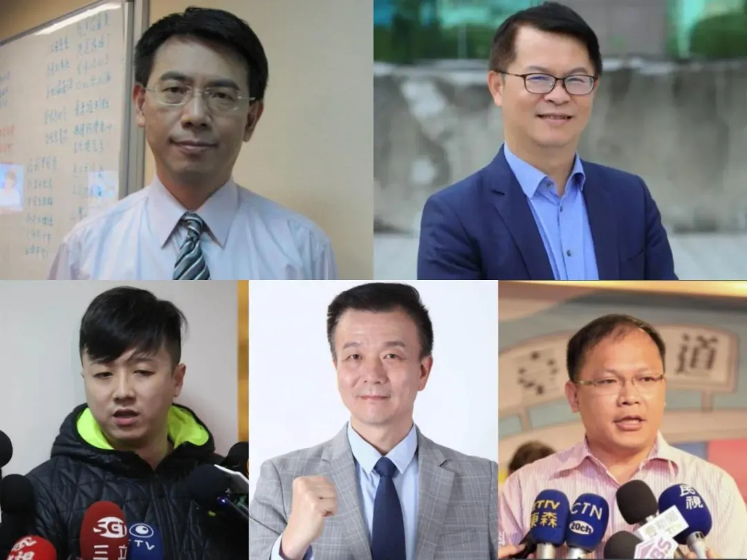 台灣5名嘴被陸國台辦點名進行「懲戒」。（合成圖／翻攝百度百科）
