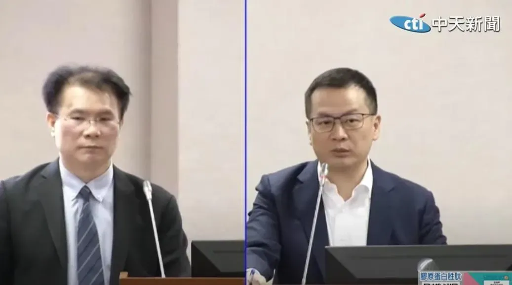 羅智強問到倘若特赦那目前停審的4案是否還要審理判刑，但在場官員答不出來。（圖／中天新聞）
