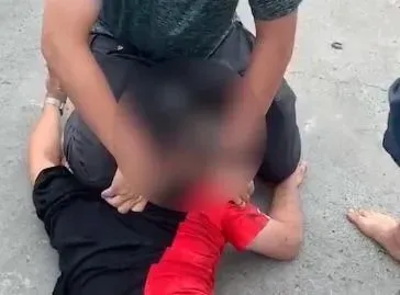 台中一中商圈竊嫌偷走賓士車丟包男童,今日彰化落網。(圖/中天新聞)