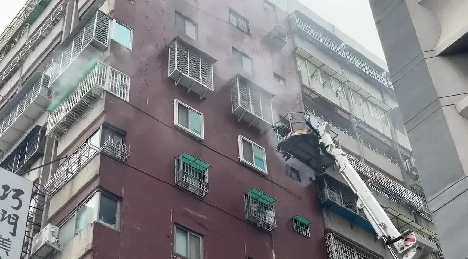 火災現場。(圖/翻攝畫面)