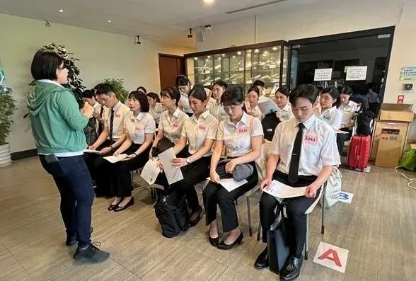 今（25）日舉辦客艙組員初試甄選，到考率將近9成。（圖／台灣虎航提供）
