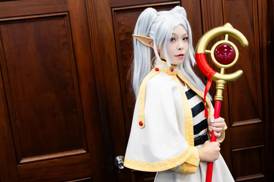 新竹市長高虹安Cosplay《芙莉蓮》。(圖/新竹市府提供)