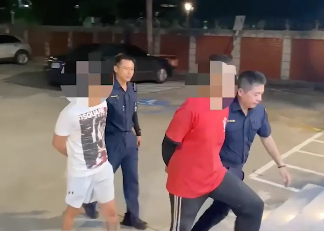 事後2名嫌犯皆被警方逮捕。（圖／中天新聞）