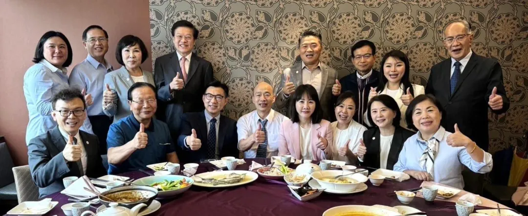 立法院長韓國瑜5月31日與藍營立委們餐敘。(圖/翻攝韓國瑜臉書)