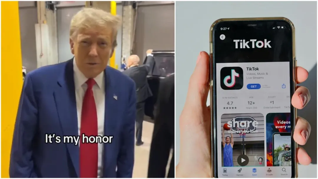 美國前總統川普加入TikTok，單日吸逾360萬粉。（圖／翻攝TikTok、Unsplash）