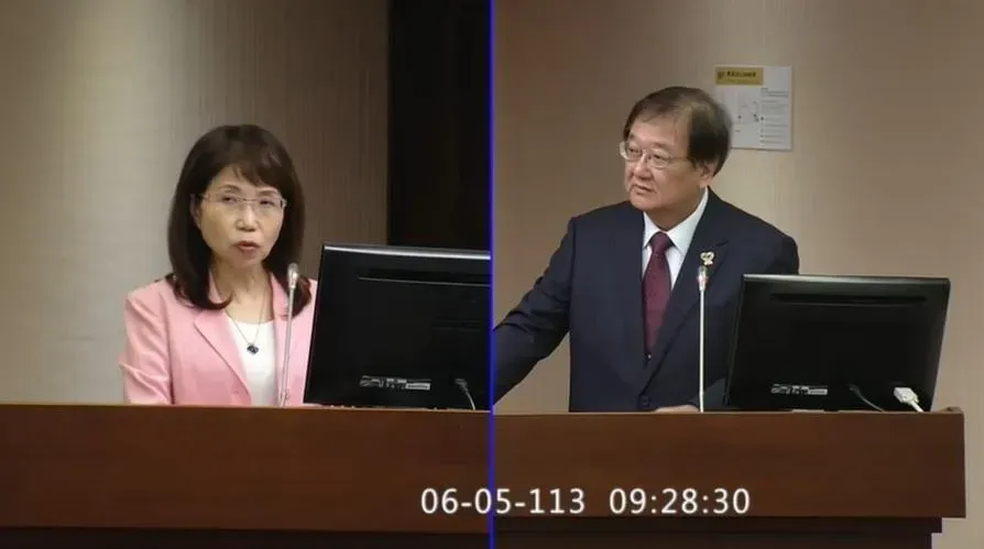 國內近期輸液短缺，林靜儀面對外界批評竟在臉書開酸，立委要求部長邱泰源加以約束（攝自立院直播頻道）