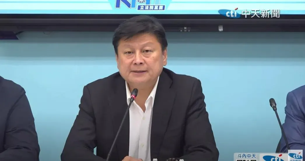 國民黨團總召傅崐萁表示會要求行政院長卓榮泰到立法院說明並接受備詢。（圖／中天新聞）