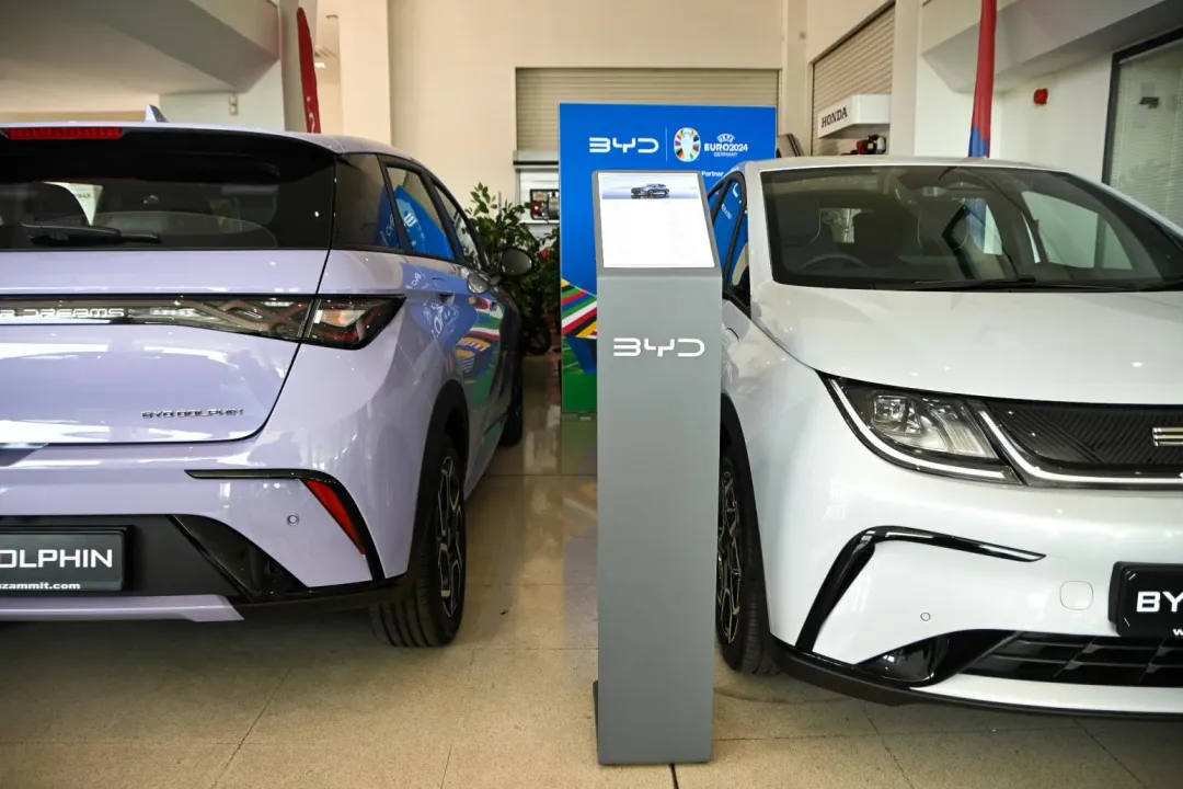 歐盟擬對大陸電動車加徵關稅,對此陸外交部開嗆。(圖/新華社)