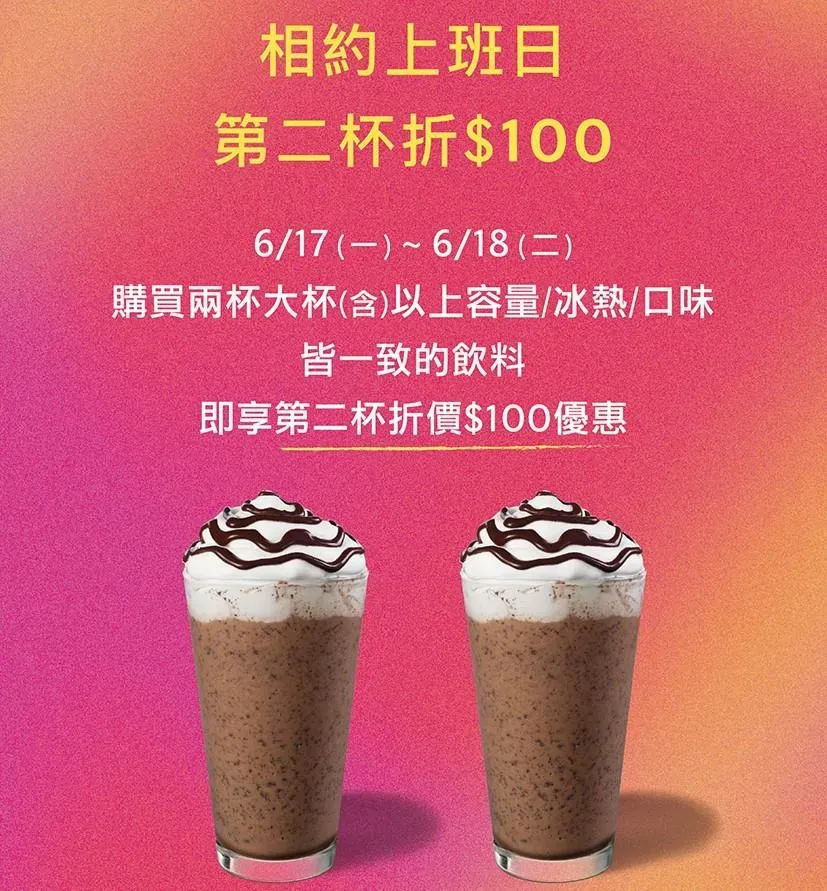 星巴克推出優惠。（圖／業者提供）