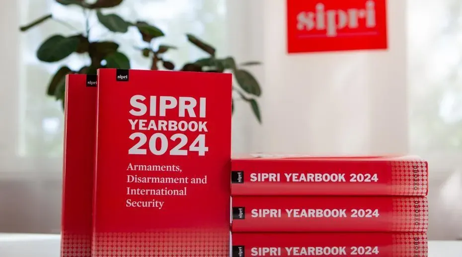 「斯德哥爾摩國際和平研究所(SIPRI)」17日發佈國際安全評估年鑑。(圖/翻攝SIPRI官網)