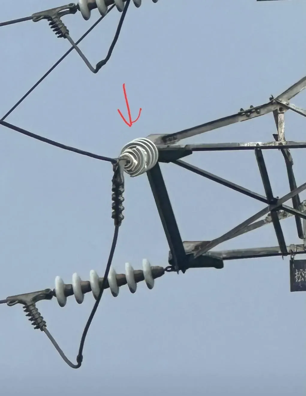 福安變電所受雷擊影響，造成福安變電所饋線全停。（圖／台電提供）