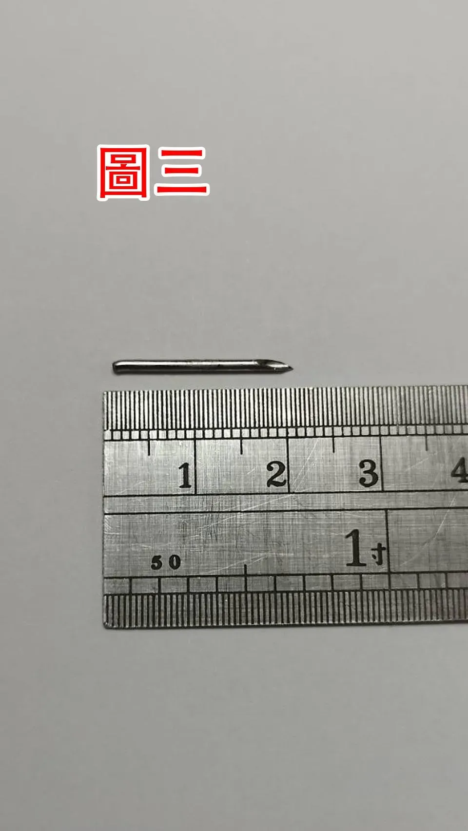 針頭長約2公分。（圖／爆料公社二社）