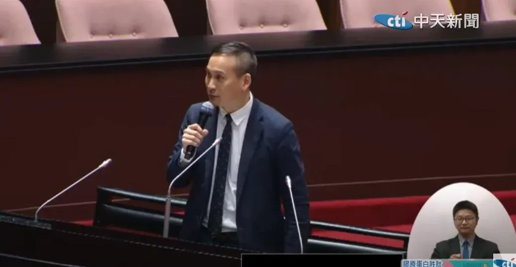 國民黨立委葉元之諷刺黃捷言論是在偷酸陳其邁和高雄市政府。（資料照／中天新聞）