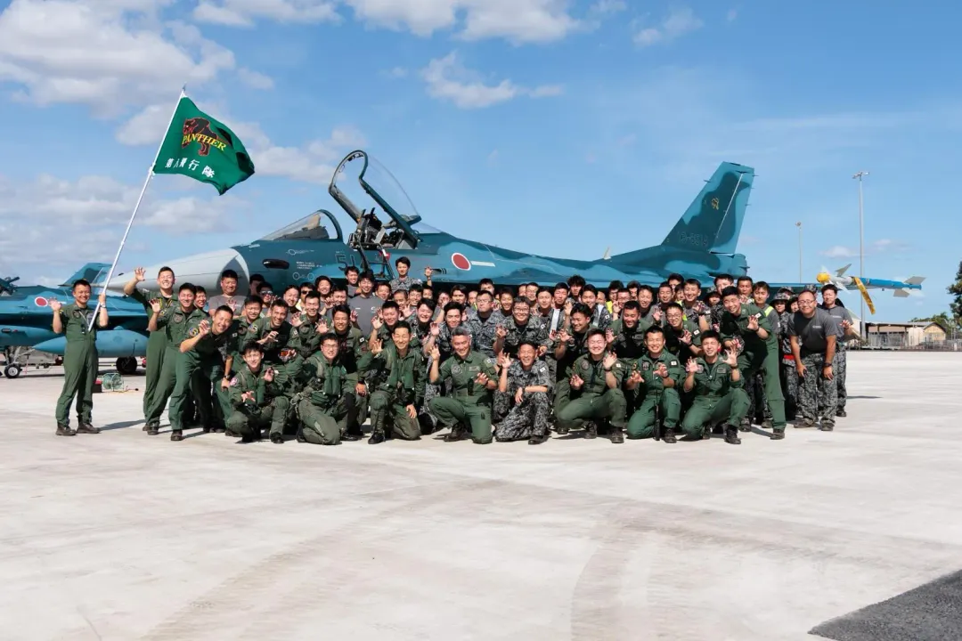 參加漆黑演習的航空自衛隊F-2A戰機。(圖/澳大利亞空軍)