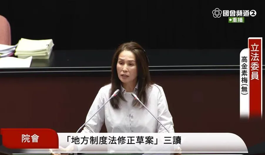 無黨籍立委高金素梅。（圖／翻攝自國會頻道）