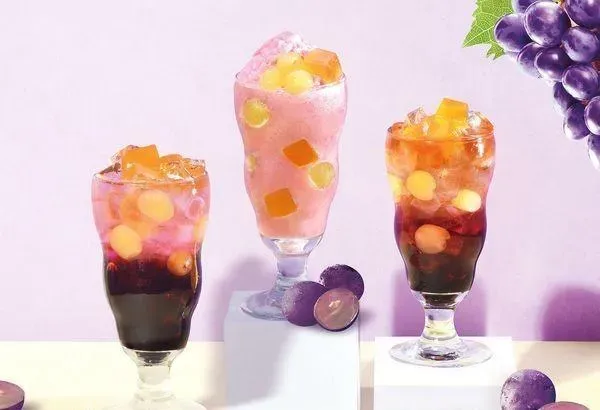「日出茶太 Chatime」推出應景的消暑全新「真葡萄」系列手搖飲料。(圖/業者提供)