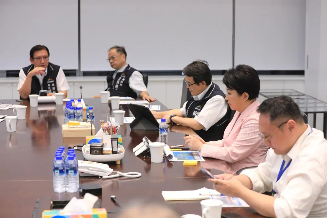 盧秀燕訪美前召開防颱整備會議。（圖/台中市政府提供）