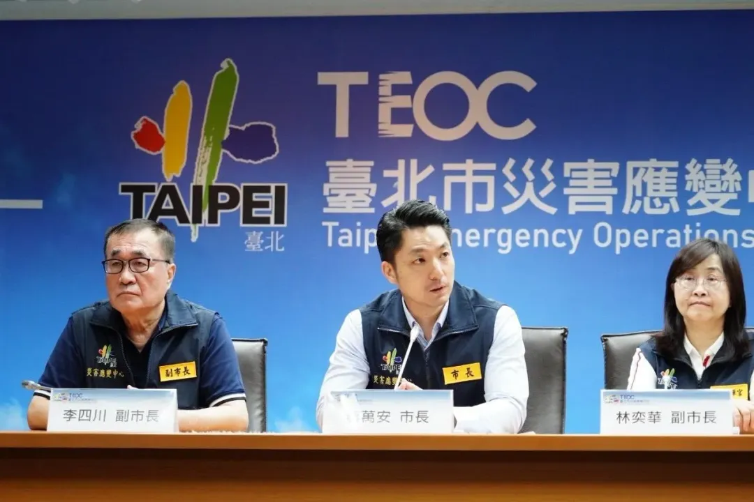 台北市副市長李四川、台北市長蔣萬安、台北市副市長林奕華。(圖/台北市政府提供)