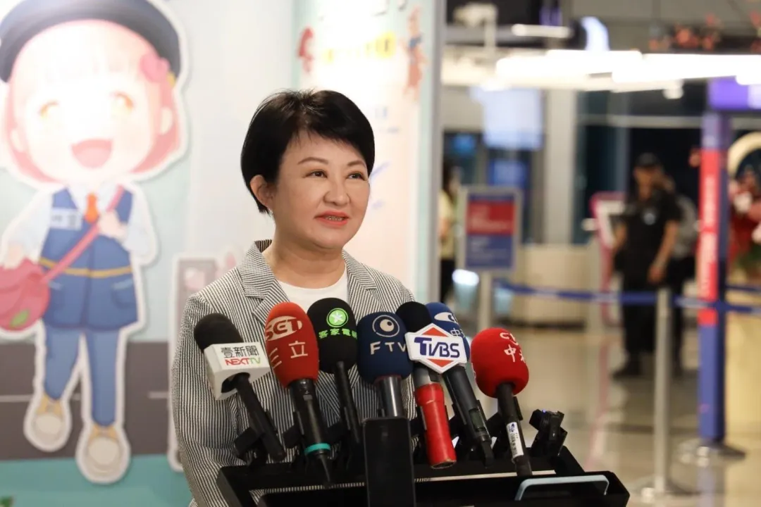 台中市長盧秀燕在26日深夜再次啟程訪美。（圖/台中市政府提供）