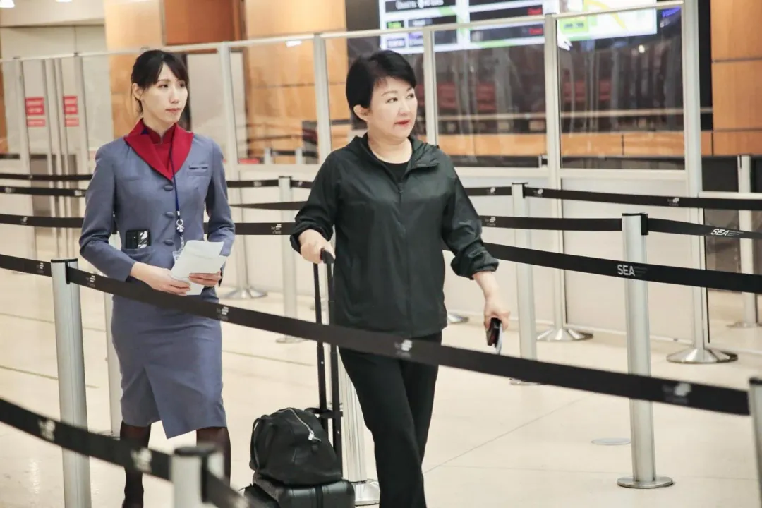 盧秀燕日前得知凱米颱風暴風圈將影響台中時,立即從美國返台坐鎮。(圖取自盧秀燕臉書)